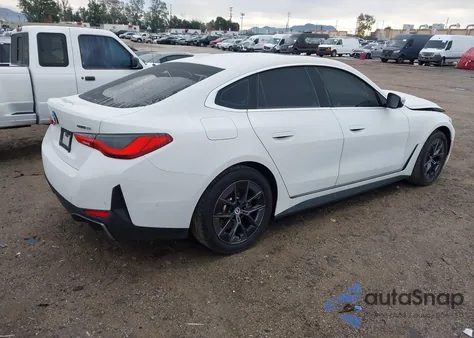 2023 BMW I4 Edrive35 z USA, uszkodzony, nr VIN WBY43AW00PFR40553